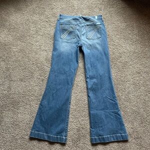 7 For All Mankind Light Blue Flare Jeans